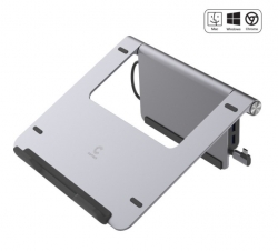COMSOL LAPTOP STAND WITH USB-C.4K HDMI MULTI-PORT ADAPTER CMLS01