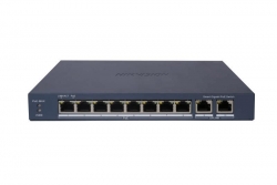 HIKVISION TRANSMISSION 3E1510P-EI 8 PORT MANAGED GIG POE, 2XGIG UPLINK,110W,2YR DS-3E1510P-EI