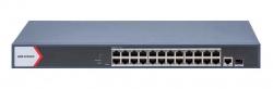 Hikvision HIKVSION TRANSMISSION 3E1526P-EI 24 PORT MANAGED GIG POE 1X GIG UP, 1 X SFP 370W, 2YR DS-3E1526P-EI
