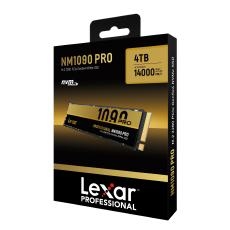 Lexar 4TB NM1090 PRO M.2 2280 PCIe Gen 5x4 NVMe SSD Up to 14000MB/s Read, 10000MB/s Write, DRAM- Based, 5Year Limited Warranty LNM109P004T-RNNNG