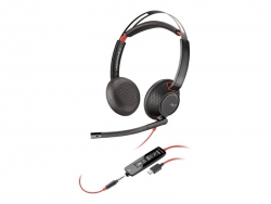 PLANTRONICS BLACKWIRE C5220 UC STEREO USB-C & 3.5MM CORDED HEADSET 207586-201
