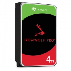 Seagate IronWolf Pro, NAS, Internal 3.5" HDD, 4TB, SATA 6Gb/s, 7200RPM, 256MB Cache, Limited 5 Year Warranty ST4000NT001