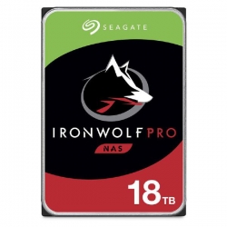 Seagate IronWolf Pro NAS 18TB ST18000NT001 3.5" Internal SATA 6Gb/s, 1.2M hours MTBF, 5-year limited warranty ST18000NT001