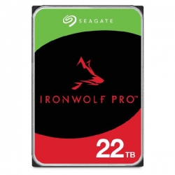 Seagate IronWolf Pro NAS 22TB ST22000NT001 3.5" Internal SATA 6Gb/s, 1.2M hours MTBF, 5-year limited warranty ST22000NT001