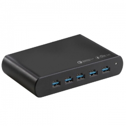 Shintaro Multi Port Charger - 150W 5-Port GaN Charger, 5 USB-A & USB-C SH-MDUC5