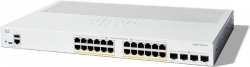 Cisco Catalyst 1300, 24-Port Managed Switch with 24 Gigabit Ethernet PoE+ with 195W Power Budget and 4 Gigabit SFP Ports C1300-24P-4G