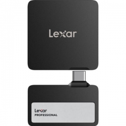 Lexar Professional GO SL400 Portable SSD with Hub, USB 3.2 Gen 2, 1TB, Black, 2 Years Warranty LSL400S001T-RNBNG