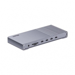 Unitek USB4 40Gbps Triple Display Docking Station, 1x 5Gbps, 2x 10Gbps, 1x PD20W, 1x Host, Grey D1117AGY01-AU