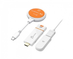 J5create JVAW62T76MAX ScreenCast USB-C Wireless Display Extender Max for iOS / Android / macOS / iPadOS / Windows/ Chrome OS Compatible JVAW62T76MAX