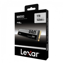 Lexar 1TB NM990 M.2 2280 PCIe Gen 5x4 NVMe SSD up to 14500MB/s read, 7500MB/s write, Five-year limited warranty LNM990X001T-RNNNG