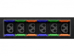 Vertiv Geist F0144849 Basic 1U PDU, 16A, 230V, 1U, 12x Locking IEC C13/C19 Combination outlets, 3m C20 cable F0144849