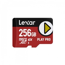 Lexar 256GB PLAY PRO microSDXC Express Card - High performance, up to 900MB/s read and 600MB/s write, Limited Lifetime Warranty. LMSXPS0256G-BNNNG