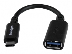STARTECH.COM 0.15M USB-C (THUNDERBOLT3) TO USB3.0 ADAPTER, BLACK, 2YR (USB31CAADP)