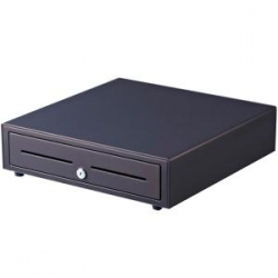 Posbox EC-410 Cash Drawer/Black/ 5 Note & 8 Coin Cups/410 mm (w) x 415 mm (d) x 110 mm (h) EC-410 BLACK