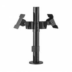 Atdec Desk Mount for Display Screen - Black - 2 Display(s) Supported - 20 kg Load Capacity APAS-HB2B-P400