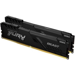 Kingston 32GB DDR4-3200MHz CL16 DIMM (Kit of 2) 1Gx8 FURY Beast Black KF432C16BB1K2/32