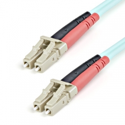STARTECH.COM 1M LC FIBER OPTIC CABLE - 10 GB AQUA - MM DUPLEX 50/125 - LSZH LIFETIME WARR A50FBLCLC1