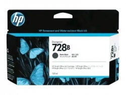 HP 728B 130ML MATTE BLACK DESIGNJET INK - T730 / T830  3WX26A