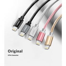Ugreen 30589 IPhone 8-pin To USB2.0 Sync & Charging Cable 2M Gold ACBUGN30589