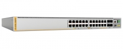 Allied Telesis 24-port 100/1000T PoE+ stackable L3 switch with 4 SFP+ ports and 2 fixed power supplies, AU Power Cord. AT-x530L-28GPX-40