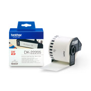 Brother WHITE CONTNOUS PPR ROLL,62MMX30.48M,FOR QL-5/6/10 SERIES (DK-22205)