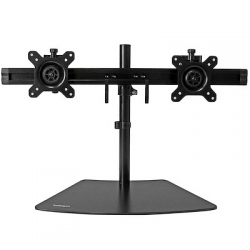 STARTECH.COM DUAL MONITOR STAND, UP TO 24", HORIZONTAL, H/ADJ, VESA, BLACK, 5YR ARMBARDUO