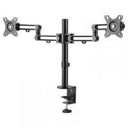 STARTECH.COM DUAL MONITOR DESK MOUNT, UP TO 32", ARTICULATING, H/ADJ, VESA, 5YR ARMDUAL3