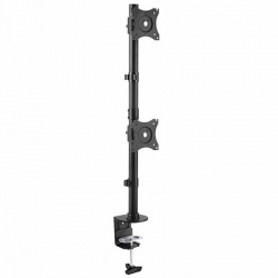 STARTECH.COM DUAL MONITOR DESK MOUNT, UP TO 27", VERTICAL (UP TO 32"), VESA, 5YR ARMDUALV