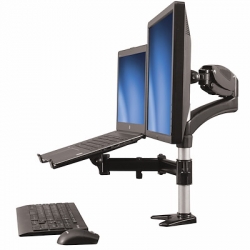 STARTECH.COM SINGLE-MONITOR AND LAPTOP STAND - ONE-TOUCH HEIGHT ADJUSTMENT 5 YR ARMUNONB
