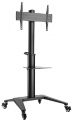 ATDEC MOBILE CART BLACK, LARGE DISPLAYS UPTO 70", 70KG,H/ADJ VESA UP TO 600X400, 10 YR WTY AD-TVC-70A-B