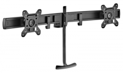 ATDEC AWM DUAL MONITOR RAIL - BLACK - BUILT-IN ARM ROTATION LIMITER - QUICK DISPLAY RELEASE AWM-LR-B