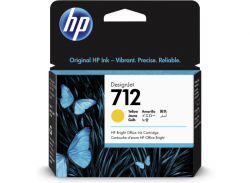 HP 712 29ML YELLOW DESIGNJET INK CARTRIDGE - T230/T250/T650/STUDIO 3ED69A
