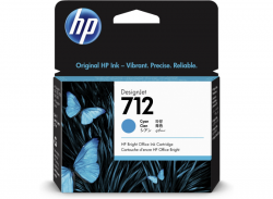 HP 712 29ML CYAN DESIGNJET INK CARTRIDGE - T230/T250/T650/STUDIO 3ED67A