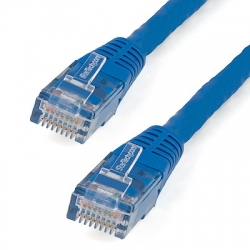 STARTECH.COM CAT6 ETHERNET CABLE 30CM BLUE 650MHZ MOLDED PATCH CORD POE++ LIFETIME WARR C6PATCH1BL