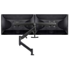 Atdec AWM Single Arm - Dual Rail - up to 2x 27" wide screens - <16kg - Grommet Clamp - Black AWMS-RHXB-GC-B