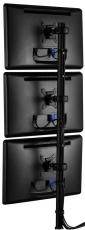 Atdec Spacedec Display Donut Pole 1150mm Black - Triple monitor or POS display mount - includes three QuickShift Donut - Mount three monitors SD-DP-1150+SD-DOx2