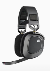 CORSAIR HS80 RGB Wireless Headset, Carbon - AP CA-9011235-AP(RGB-WLES-CBN)