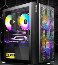 Antec NX200M RGB m-ATX, ITX Case, 3x FRGB Fan. Large Mesh Front for excellent cooling, Side Window, 1x 12CM Fan Included, Radiator 240mm. GPU 275mm NX200M-RGB