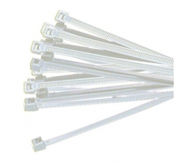 Generic Cable Ties: 2.5 x 120mm White 50pcs 2.5x120-WHITE-50