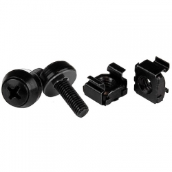 Startech 10-32 Server Rack Screws and Nuts - 50 Pack Rack Mount Hardware - CABSCREW1032
