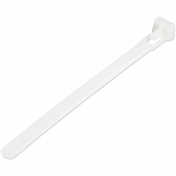 Startech 12cm(5in) Reusable Cable Ties - 7mm(1/4in) wide 30mm(1-1/8in) Bundle Dia. 22kg(50lb) CBMZTRB5