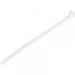 Startech 20cm(8in) Reusable Cable Ties - 7mm(1/4in) wide 50mm(1-7/8in) Bundle Dia. 22kg(50lb) CBMZTRB8
