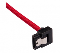 Corsair Premium Sleeved SATA 6Gbps 60cm 90° Connector Cable — Red CC-8900284
