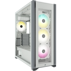 Corsair iCUE 7000X RGB Tempered Glass Full Tower Smart Case, White CC-9011227-WW