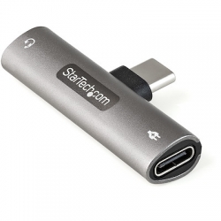 StarTech.com Audio/Data Transfer Adapter - 1 x USB Type C Male Powered USB - 1 x USB Type C Female Powered USB, CDP235APDM