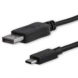 STARTECH.COM 1M USB-C (THUNDERBOLT3) TO DISPLAYPORT1.2 ADAPTER CABLE, 4K, 3YR CDP2DPMM1MB