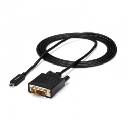 STARTECH 2M USB-C (THUNDERBOLT3) TO DVI ADAPTER, 3YR (CDP2DVIMM2MB)