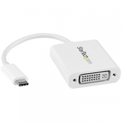 STARTECH.COM USB C TO DVI ADAPTER - USB TYPE-C DVI VIDEO CONVERTER - WHITE 3 YR CDP2DVIW