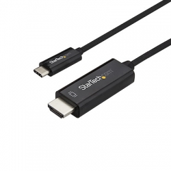 STARTECH 1M USB-C (THUNDERBOLT3) TO HDMI ADAPTER, 4K, BLACK, 3YR (CDP2HD1MBNL)