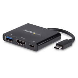 STARTECH USB-C (THUNDERBOLT3) ADAPTER, USB, HDMI, 4K, 60W USB-C PD, 3YR (CDP2HDUACP)